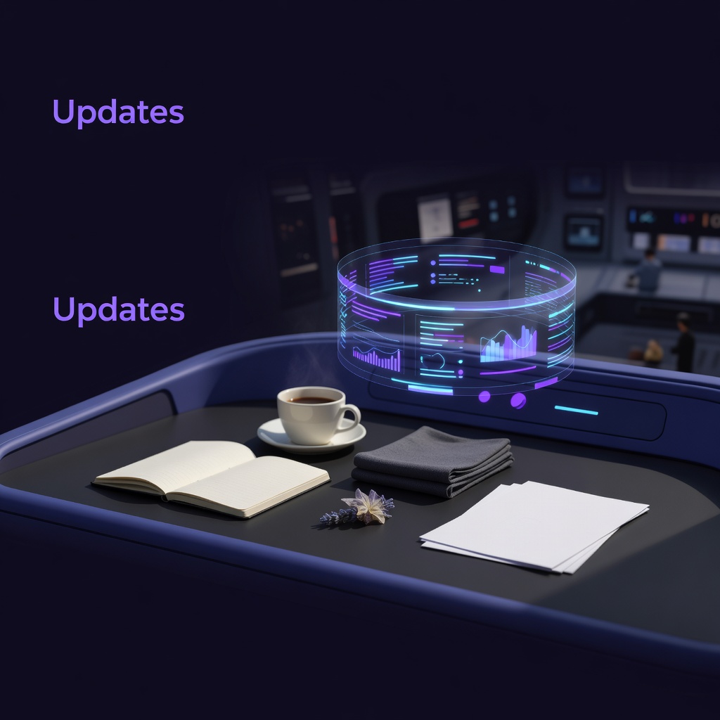 Holographic update panel — Shifting Wild launch announcement